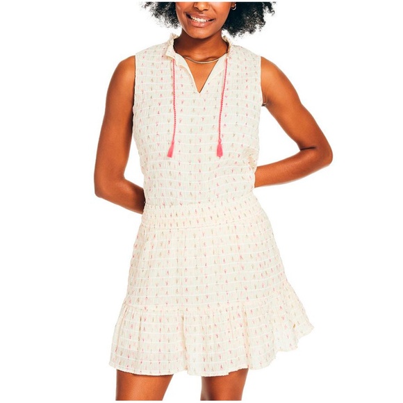 Nautica Womens Abstract Print Tiered A-Line Skirt - Picture 1 of 3